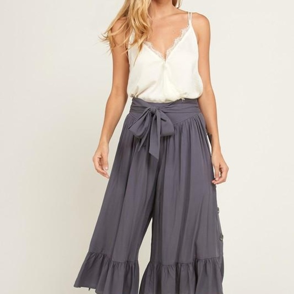 LAST 1! * Lace-Trim Camisole w/ wrap front - Picture 5 of 8